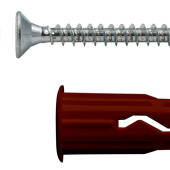 Дюбель Multi универсальный 5x20 с шурупом 3,5x25  Дюбель Multi универсальный 5x20 с шурупом 3,5x25