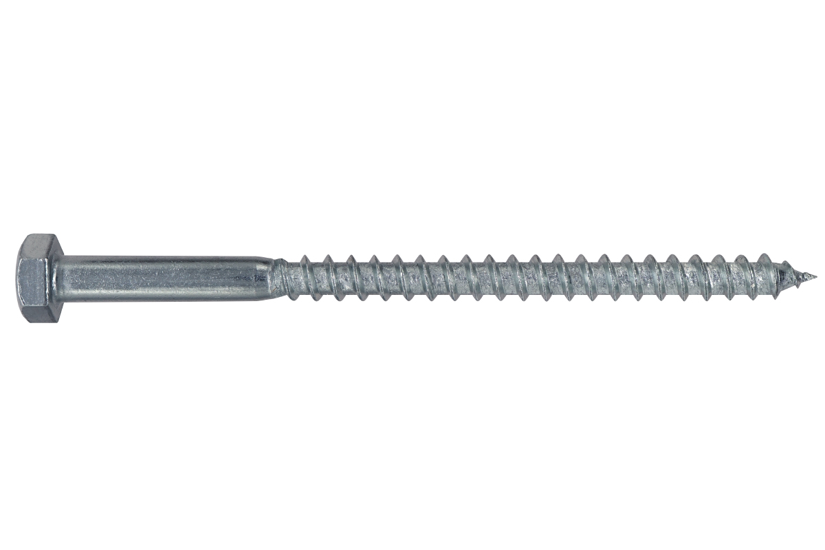 Шуруп DIN 571 с шестигранной головкой сантехнический ZN 8x120 (10 шт.)