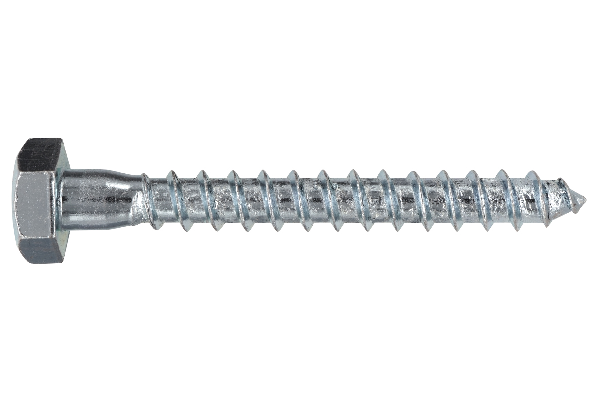 Шуруп DIN 571 с шестигранной головкой сантехнический ZN 10x80 (2 шт.)