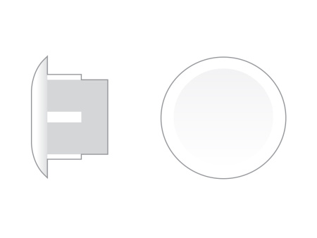 ЗАГЛУШКА D 12мм (белый)