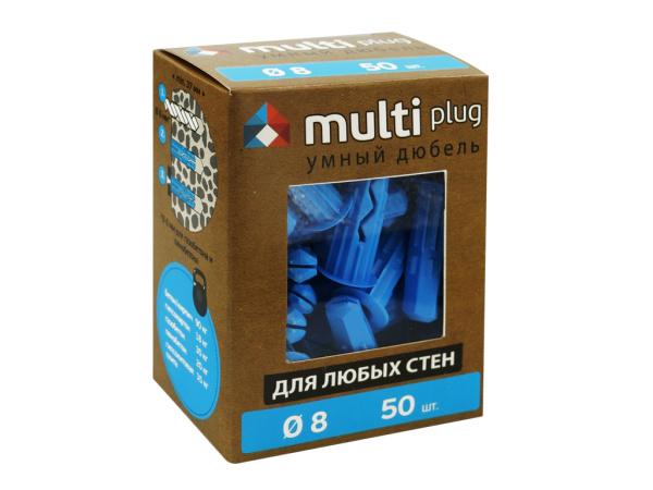 Дюбель Multi универсальный 8x32 (50 шт.) синий