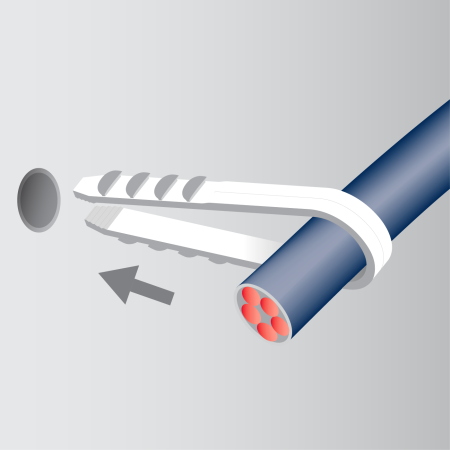 дюбель хомут нейлоновый PDX