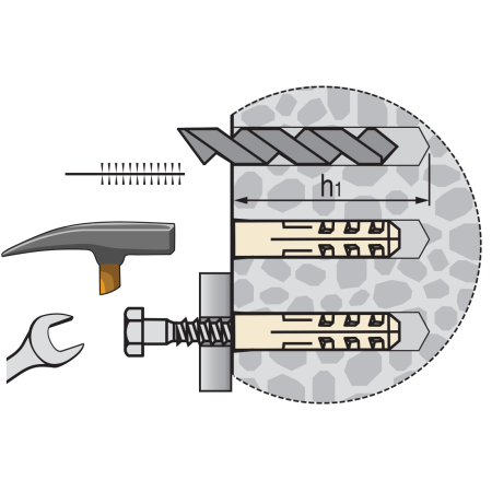 Дюбель распорный нейлоновый PND ЕВРОПАРТНЕР Дюбель распорный нейлоновый PND ЕВРОПАРТНЕР