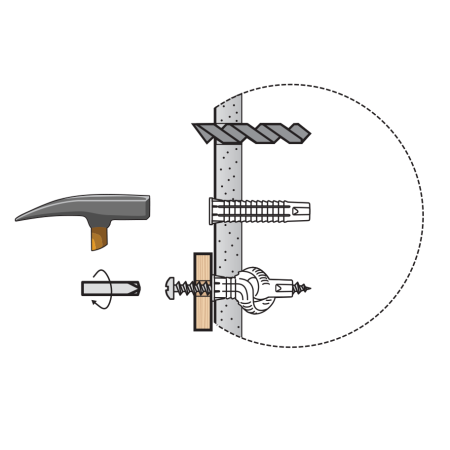 Дюбель универсальный нейлон. PDU N 5